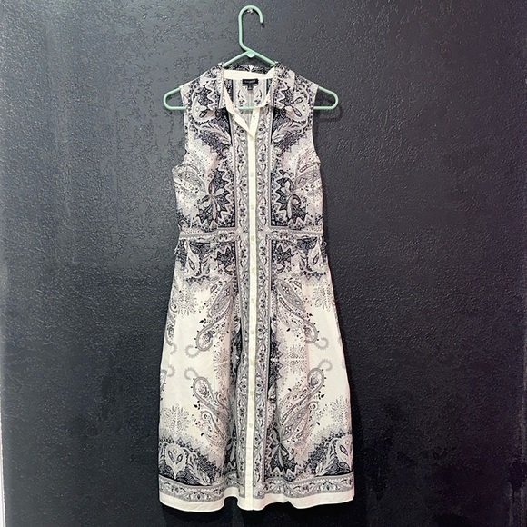 Talbots Dresses & Skirts - TABLOTS SLEEVELESS COTTON SHIRT DRESS - PRECIOUS PAISLEY Size 2